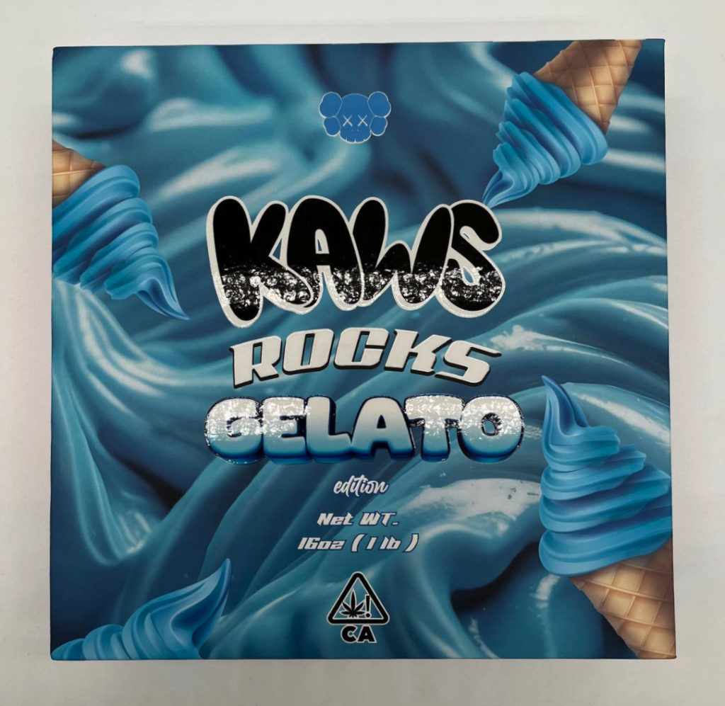 kaws rocks gelato